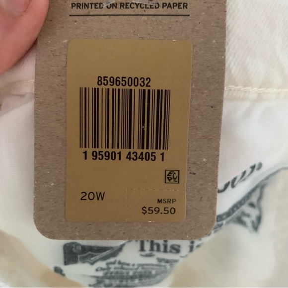 NWT Levi’s Women’s 501 Shorts High Rise Button Fly Size 20W - Picture 10 of 11